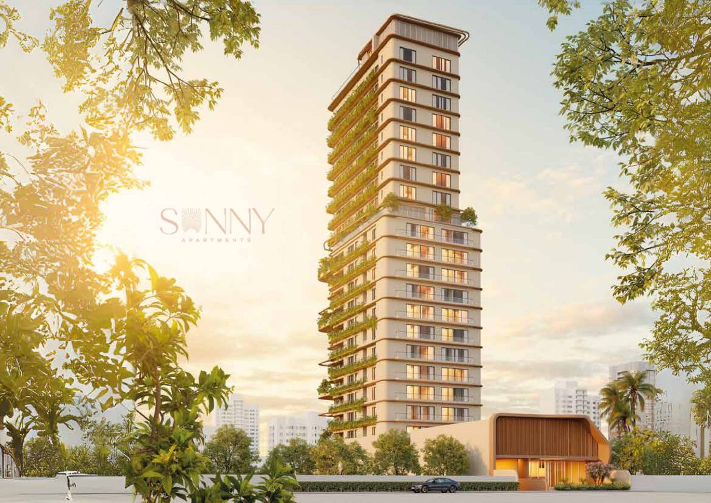 Sunny Apartments, Jardim Oceania: perspectiva do empreendimento